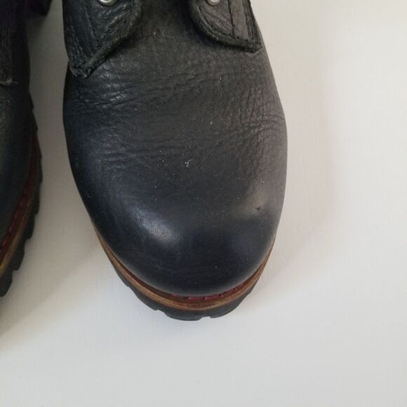 KLR Blake Black Leather Studded Moto Boot size 6 - Picture 5 of 11